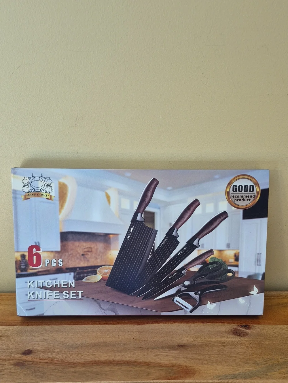 NEW Five Cows 6 Pc. Kitchen Knife Set
